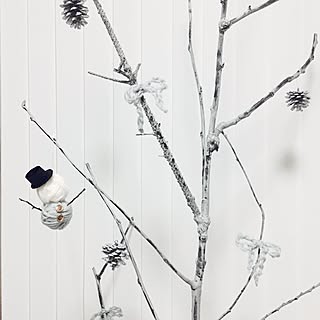 壁/天井/連投すみません/シンプルにしたい/毛糸のオーナメント/ゴールドのボタンがアクセント♡...などのインテリア実例 - 2016-11-20 03:56:47