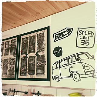 キッチン/カレンダー/ウォールステッカー/harry sticker/セリア...などのインテリア実例 - 2015-12-08 16:25:03