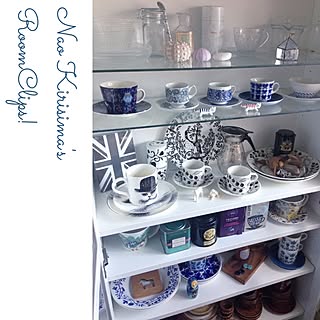 キッチン/食器/食器棚 IKEA/食器棚の整頓/北欧食器...などのインテリア実例 - 2015-09-14 08:54:26