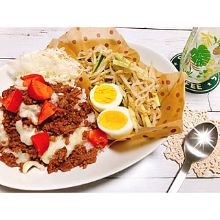 机/料理もインテリアの一部/料理/3COINS/ワンプレートごはん...などのインテリア実例 - 2018-06-06 20:39:39