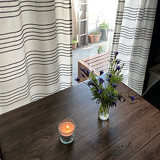 レースラベンダー/アロマロウソク／IKEA/玄関/入り口/ベンチ／IKEA（エップラロー）/ベランピングしたい！...などのインテリア実例 - 2020-02-06 12:47:32