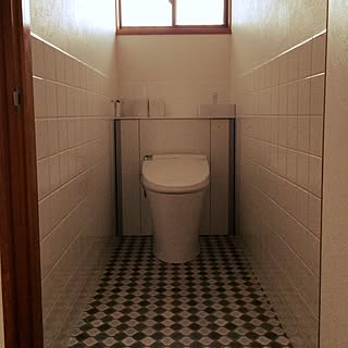 タイル貼りトイレのインテリア実例 Roomclip ルームクリップ