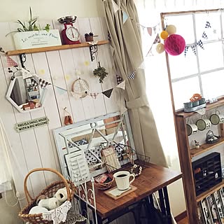 壁/天井/キッチンスケール/板壁DIY/naoちゃんのタイルトレイ♡/naoちゃんの作品...などのインテリア実例 - 2017-05-20 10:24:44