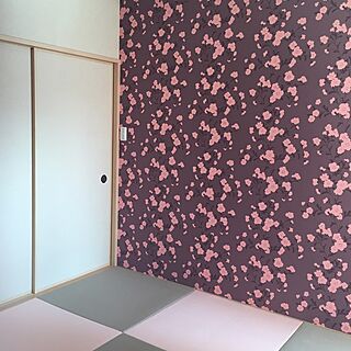 壁紙 ピンク グレーのおしゃれなアレンジ 飾り方のインテリア実例 Roomclip ルームクリップ