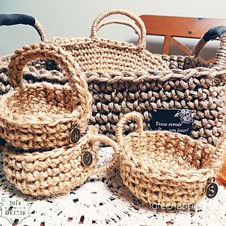 麻ひも 麻ひもかごのインテリア実例 Roomclip ルームクリップ