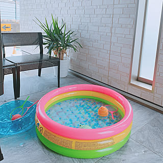 玄関 入り口 ぷよぷよボールのおしゃれなアレンジ 飾り方のインテリア実例 Roomclip ルームクリップ