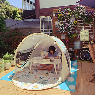 ニトリ ワンタッチサンシェルターのまとめページ Roomclip ルームクリップ