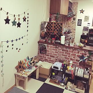 部屋全体/プレゼント企画終了☆参加感謝!/ガーランド/スター好き/星のインテリア 煌 -kirameki-...などのインテリア実例 - 2016-06-21 21:43:41