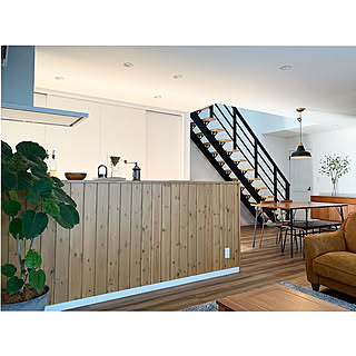 キッチン/観葉植物/オープンキッチン/ペンダントライト/北欧インテリア...などのインテリア実例 - 2019-11-06 17:31:42