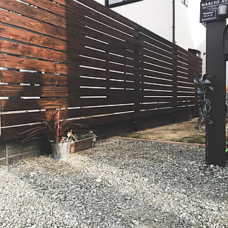 単管パイプ ウッドフェンスdiyのインテリア 手作りの実例 Roomclip ルームクリップ