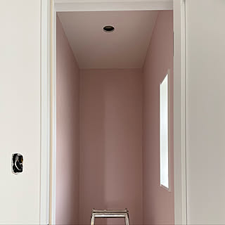 アクセントクロス くすみピンクのおしゃれなアレンジ 飾り方のインテリア実例 Roomclip ルームクリップ