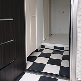 玄関タイル 市松模様のインテリア実例 Roomclip ルームクリップ