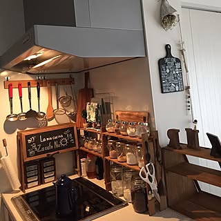 プラ板/タグ/ラベル/調味料棚/スパイスラック...などのインテリア実例 - 2015-12-23 08:46:24