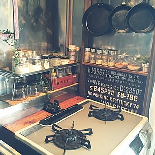 キッチン/ランチマット/カメラマークを消したくて/カフェ風に憧れる。/カフェ風...などのインテリア実例 - 2016-06-09 16:54:00