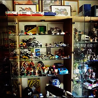 男の趣味部屋 スターウォーズフィギュアのインテリア実例 Roomclip ルームクリップ