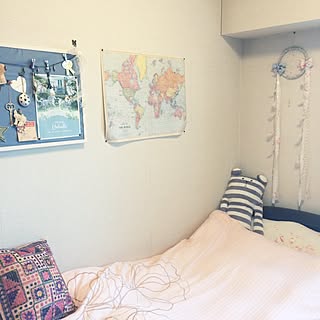 コルクボード 世界地図のインテリア実例 Roomclip ルームクリップ