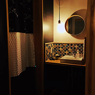 手作りカーテン/生活動線/和紙の壁紙/名古屋モザイクタイル/コラベルタイル...などのインテリア実例 - 2019-12-06 06:39:27