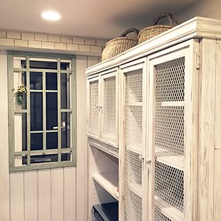 食器棚diy チキンネット扉diyのインテリア 手作りの実例 Roomclip ルームクリップ