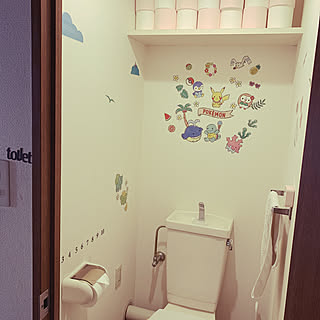 ウォールステッカー ポケモンのおしゃれなアレンジ 飾り方のインテリア実例 Roomclip ルームクリップ