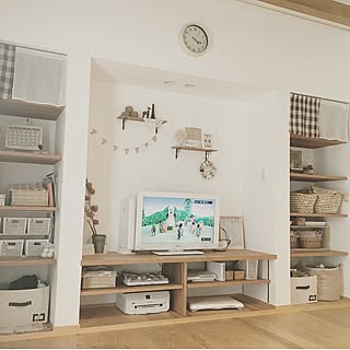 リビング/収納/模様替え中/おもちゃ収納/白テレビ...などのインテリア実例 - 2017-03-11 10:14:16