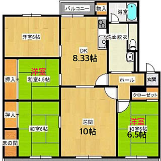 間取り図 団地のインテリア レイアウト実例 Roomclip ルームクリップ