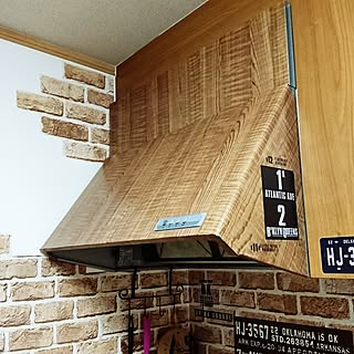 ウォールステッカー 換気扇フードのインテリア実例 Roomclip ルームクリップ