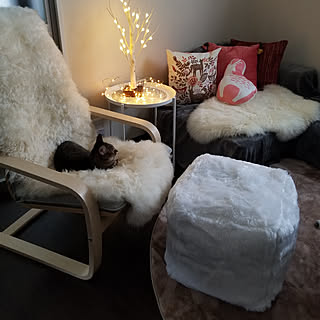 リビング/ニトリ/あったかインテリア/ニトリ　プーフ/ニトリ2019秋冬ファブリックモニター...などのインテリア実例 - 2019-10-03 12:35:55