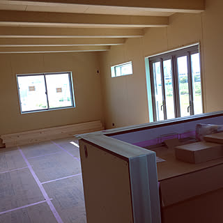 部屋全体/左官工事/クロス作業/新築マイホーム/引渡しまで1ヶ月ちょい。...などのインテリア実例 - 2017-09-27 23:44:58