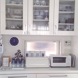 キッチン/2014.9.16/いつもいいね・コメをありがとう♡/ブラバンシア/ブルー＆ホワイト...などのインテリア実例 - 2014-09-16 14:44:00