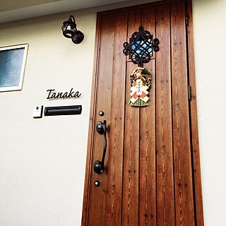玄関 入り口 しめ飾りのインテリア実例 Roomclip ルームクリップ