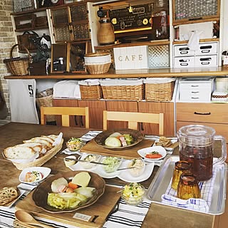 キッチン/ショーケース/カフェトレー/DIY/キッチンカウンター収納...などのインテリア実例 - 2017-02-15 17:29:47