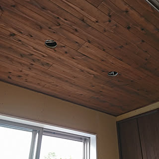 壁 天井 杉板オイル塗装のインテリア実例 Roomclip ルームクリップ