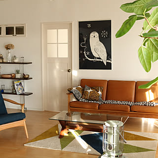 女性の、3LDK、家族住まいの「部屋全体」についてのインテリア実例