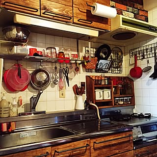 壁紙屋本舗 シンク扉diyのインテリア 手作りの実例 Roomclip ルームクリップ