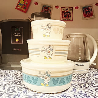 キッチン/保存容器/入れ子式/ミッキー柄/乾物入れに...などのインテリア実例 - 2018-08-19 09:59:57