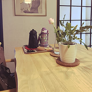 リビング/フレボディウム オーレウム ブルースター/チューリップ/ミスドの景品/ダイニングテーブル...などのインテリア実例 - 2018-03-20 13:06:56