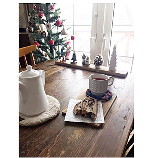 机/クリスマス/マグカップ/セリア/シュトーレン...などのインテリア実例 - 2018-12-25 22:52:29