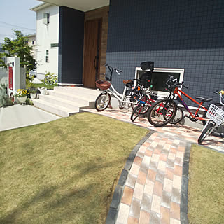 レンガ 自転車置き場のインテリア実例 Roomclip ルームクリップ