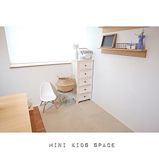 リビング/キッズスペース/ミニキッズスペース/楽天で買ったもの/山善モノトーンボックス応募...などのインテリア実例 - 2017-06-26 15:28:55