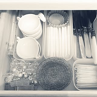 キッチン/食器棚の中/無印良品/美的収納/掃除のしやすい家...などのインテリア実例 - 2017-01-23 22:51:12