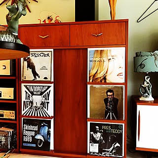 棚/mid century/atomic ranch/DJブース/VINYL...などのインテリア実例 - 2017-01-20 12:42:48