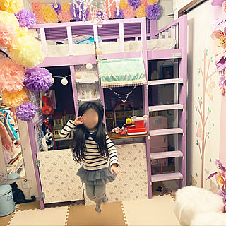 子供部屋女の子 ゆめかわいいになってしまったのおしゃれなインテリアコーディネート レイアウトの実例 Roomclip ルームクリップ