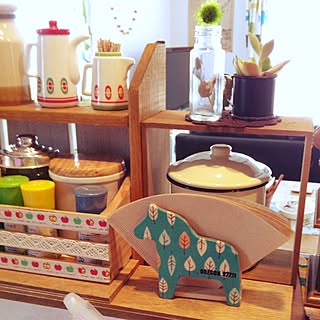 キッチン/ステンシル/デコパージュ/キャンドゥ/手作り...などのインテリア実例 - 2015-05-17 08:44:55