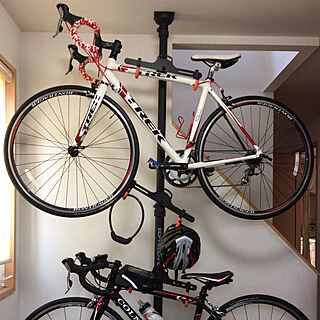 玄関/入り口/自転車壁掛け/ロードバイクのインテリア実例 - 2016-10-30 12:45:21