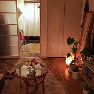 間接照明 のれんのおしゃれなアレンジ 飾り方のインテリア実例 Roomclip ルームクリップ