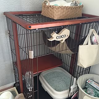 リビング/猫スペース/DIY/ダイソーのインテリア実例 - 2016-10-20 18:42:37