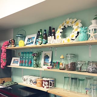 ハワイアン プルメリア造花のおしゃれなインテリア 部屋 家具の実例 Roomclip ルームクリップ