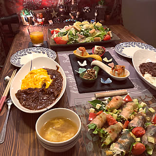 机/野菜食べなきゃね♥/ちょうちょ箸置き/とーふ納豆&とーふキムチ/ハヤシライス...などのインテリア実例 - 2019-01-27 19:57:11
