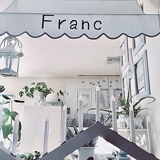棚/IKEAライト/Francfranc/ハンドメイド♡/シェードカーテン...などのインテリア実例 - 2018-02-19 09:24:54