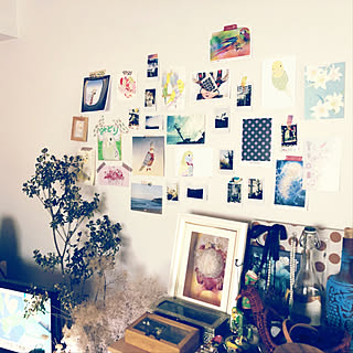 壁 天井 チェキ写真のインテリア実例 Roomclip ルームクリップ